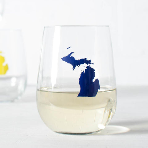 State Stemless Wine Glasses