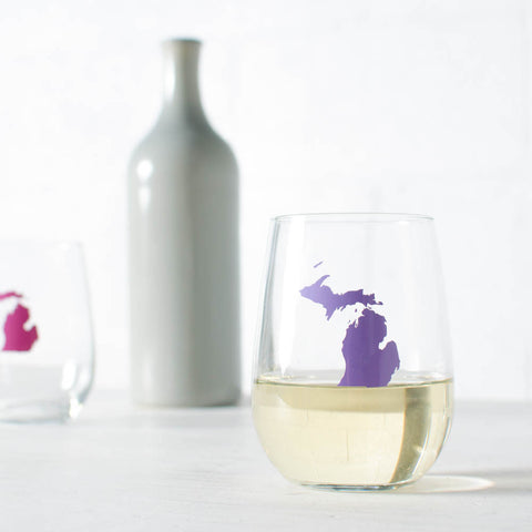 SALE- Limited Run- Michigan Wine Glass