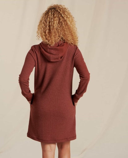 Final Sale- Women's Foothill Hooded Long Sleeve Dress