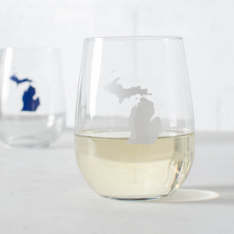 Customized State Stemless Wine Glass, set of 6