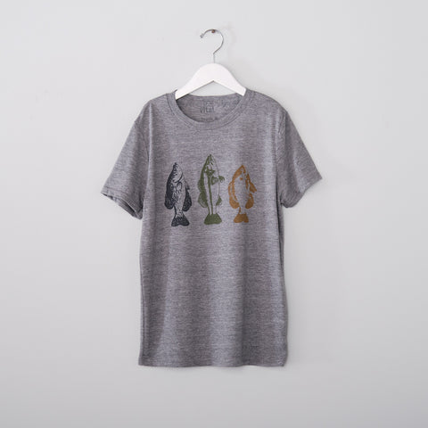 Fish Fry Youth Heather Gray Tee