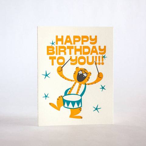 Birthday Tiger Card