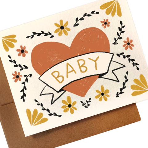 BABY ~ CLASSIC HEART Card