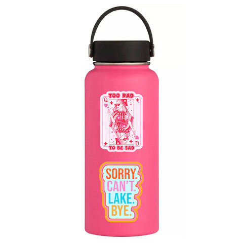 Lake Cabin Boating Up North Camp High Quality Vinyl Sticker