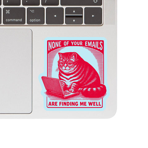 Work Kitty Cat Sarcastic Cute High Quality Vinyl Sticker
