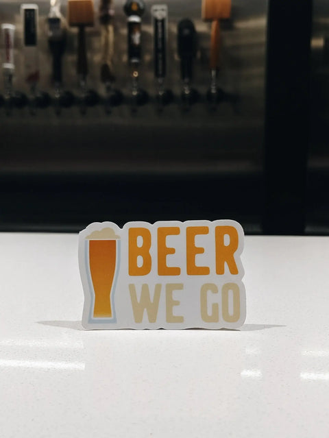 Beer We Go Vinyl Sticker