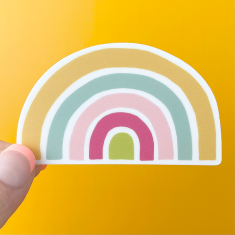 Rainbow Cute Simple Modern Vinyl Sticker