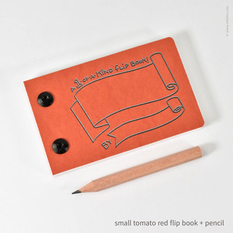 Draw-Your-Own Flip Book + Pencil (#316): Apple Green / Small