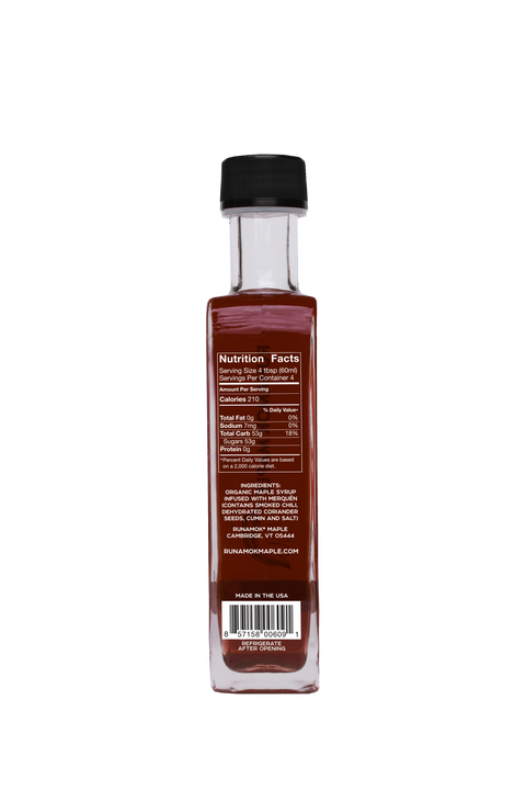 Hot + Spicy Maple Syrup: Smoked Chili Pepper Infused 250ml