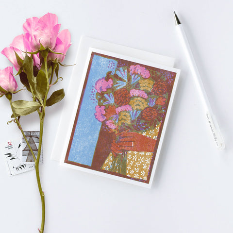 Wedding Bouquet Letterpress Card