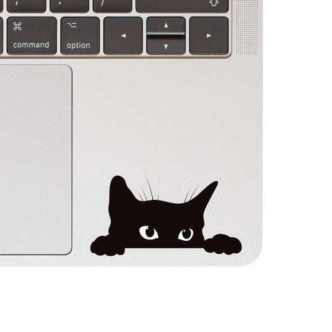 Sneaky Kitty Cat Cute Clear High Quality Vinyl Sticker
