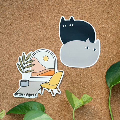 Loaf Cats Die Cut Sticker