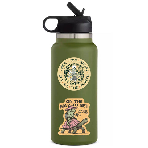 Swear Frog Cowboy Funny Turtle High Quality Vinyl Sticker