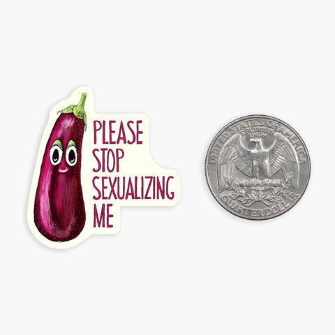 Eggplant - Mini Sticker