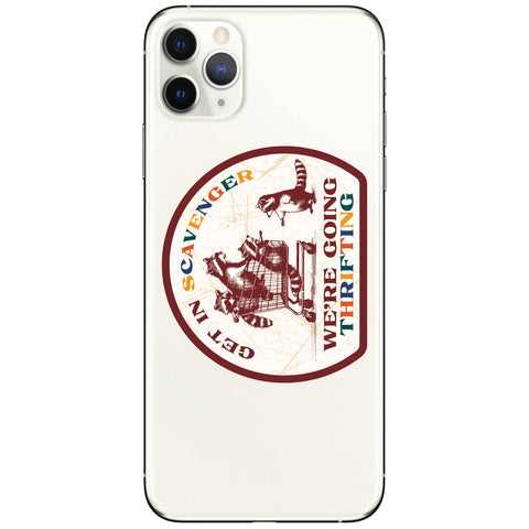 Cute Funny Thrift Shop Raccoon High Quality Vinyl Sticker