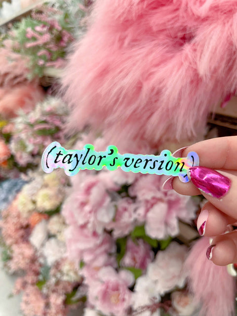 Taylor's Version - Holographic Taylor Swift Sticker: Single