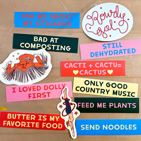 "BUTTER IS MY FAVORITE FOOD" Mini Bumper Sticker