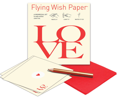 LOVE LETTERS / Mini wishing kit with 15 Wishes + accessories