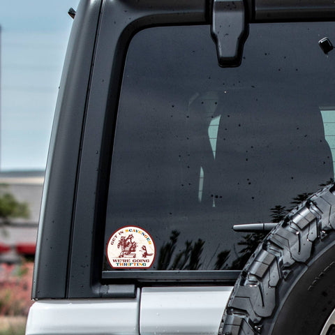 Cute Funny Thrift Shop Raccoon High Quality Vinyl Sticker