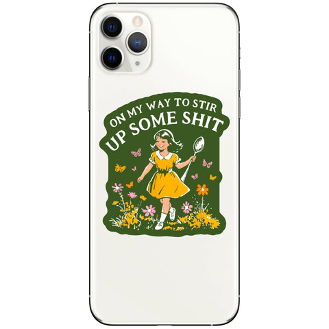 Funny Swear Flower Nature Shit High Quality Vinyl Sticker