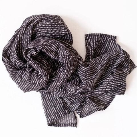 Alice Stripes Midnight Scarf