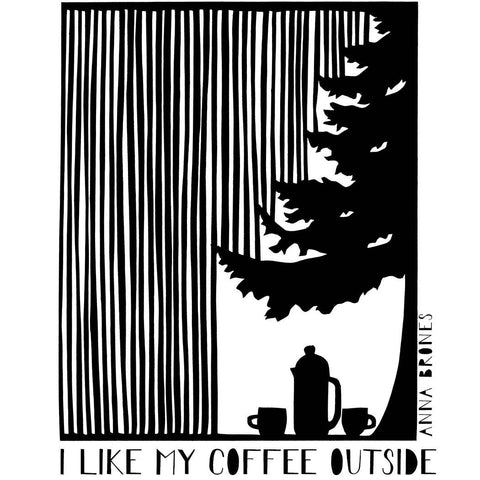 "I Like My Coffee Outside" Sticker