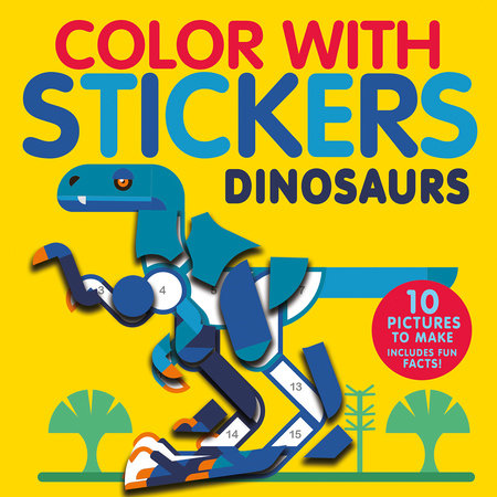 Color with Stickers Dinosaurs