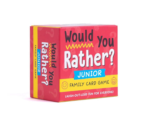 Would You Rather? Junior: Family Card Game: Laugh-Out-Loud Fun for Everyone! cover image