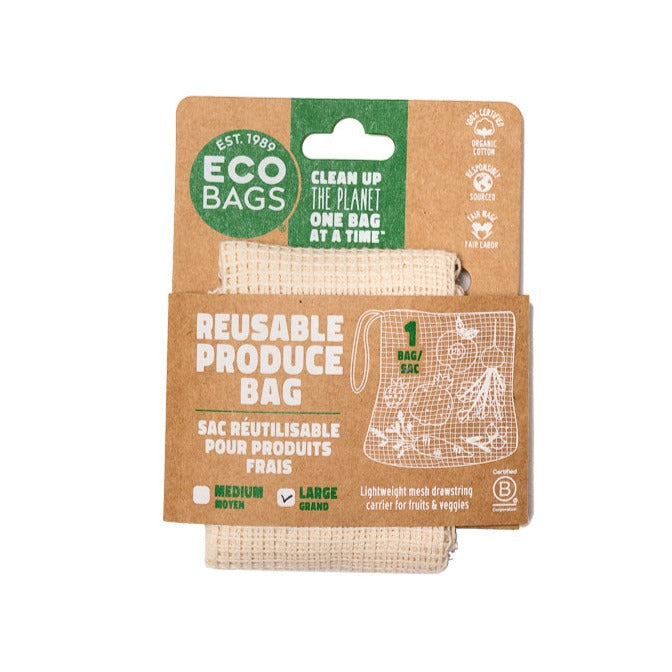 Single ORGANIC MESH DRAWSTRING - LARGE