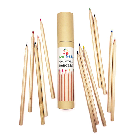 Colored Pencils in cardboard tube