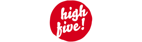 high five badge newsletter sign up