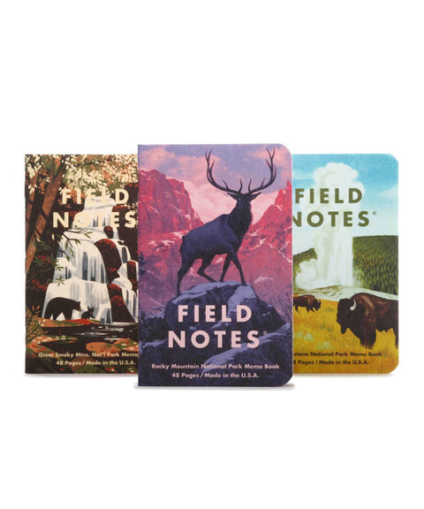 National Parks 3-pack Memo Books