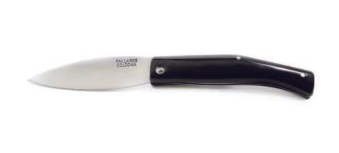Busa Pocket Knife Nº0 (8 cm) Black Buffalo Handle Carbon Steel