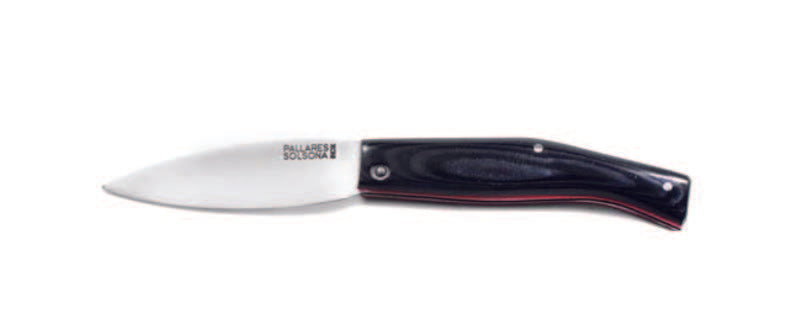 Busa Pocket Knife Nº0 (8 cm) Micarta Black Handle Carbon Steel