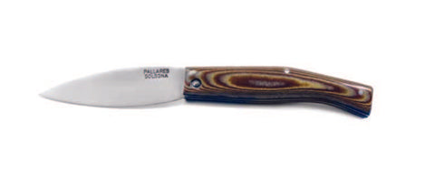Busa Pocket Knife Nº0 (8 cm) Micarta Brown Handle Carbon Steel