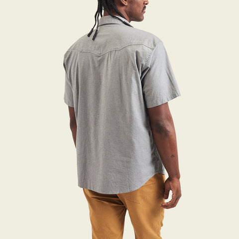 HOWLER BROTHERS Crosscut Deluxe Shortsleeve Shirt, Beams: Blue Spruce