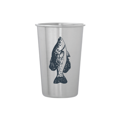 Fish Stainless Steel Pint Tumbler