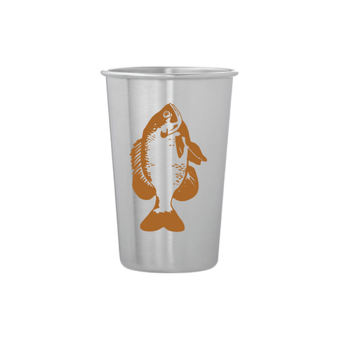 Fish Stainless Steel Pint Tumbler