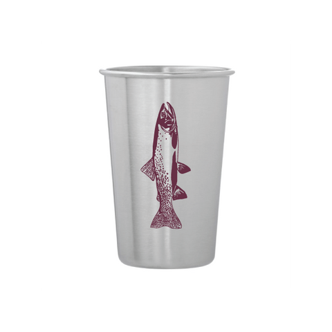 Fish Stainless Steel Pint Tumbler