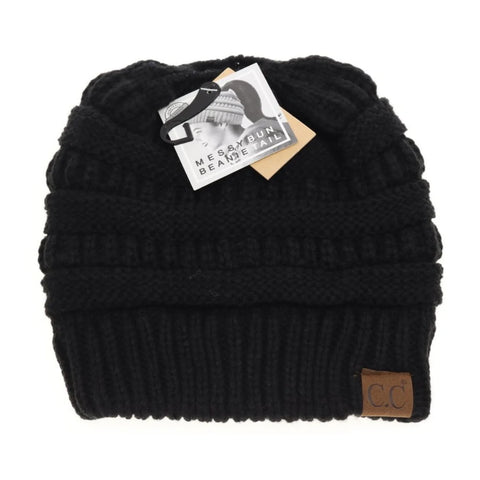 Fuzzy Lined Solid Classic C.C Beanie