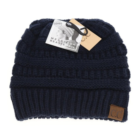 Fuzzy Lined Solid Classic C.C Beanie