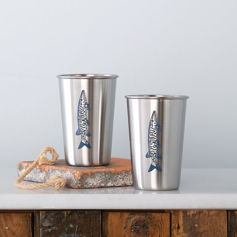 Fish Stainless Steel Pint Tumbler