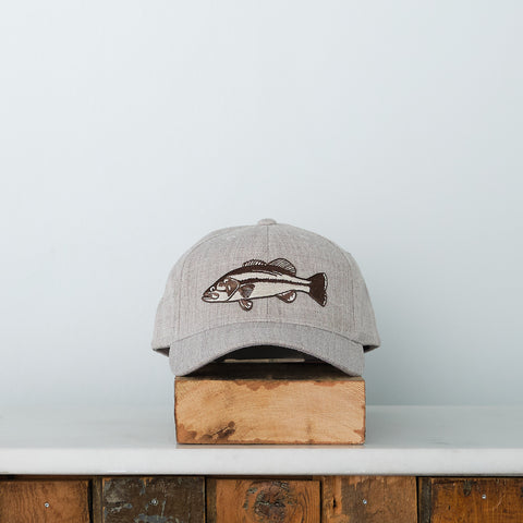 Bass Fish Patch Snap back, Melange Trucker