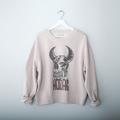 Women's Hodag Skull Faded Crew Neck Sweatshirt