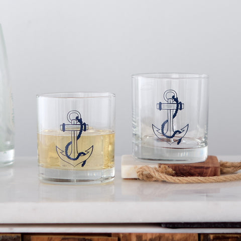 Nautical Rocks Glasses