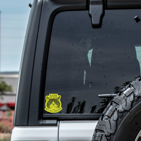 Funny Kitty Cat Goofy Humor High Quality Vinyl Sticker