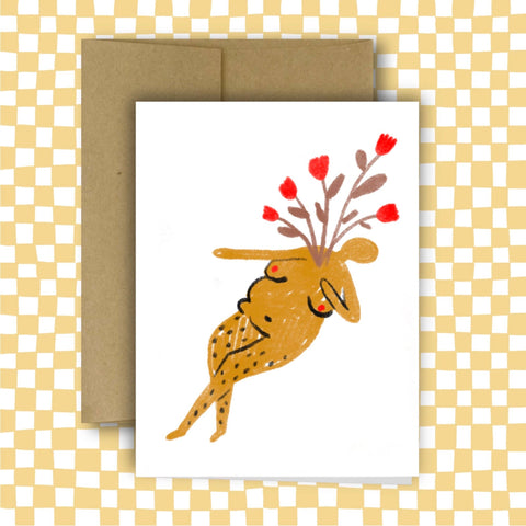 FLOWERS FROM THE HEART Greeting Card