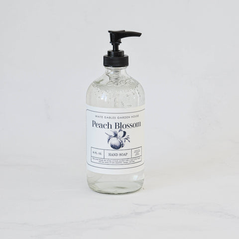 Liquid Hand Soap 16 oz. | Made In USA: Amber / Lavender Woods, Glass Jar