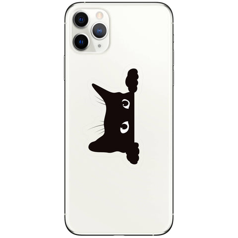 Sneaky Kitty Cat Cute Clear High Quality Vinyl Sticker