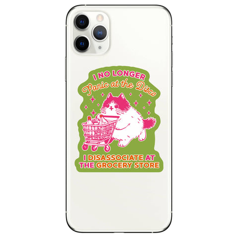 Mental Health Cute Cat Grocery High Quality Vinyl Sticker